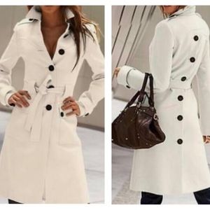 Via Single Breasted Belted Trench Coat